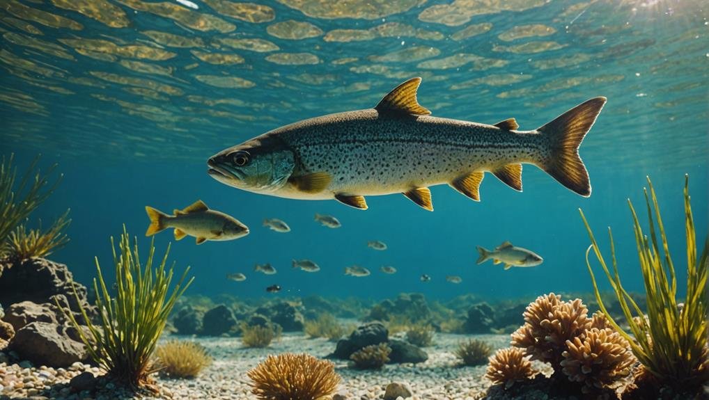 diverse fish in pyramid lake