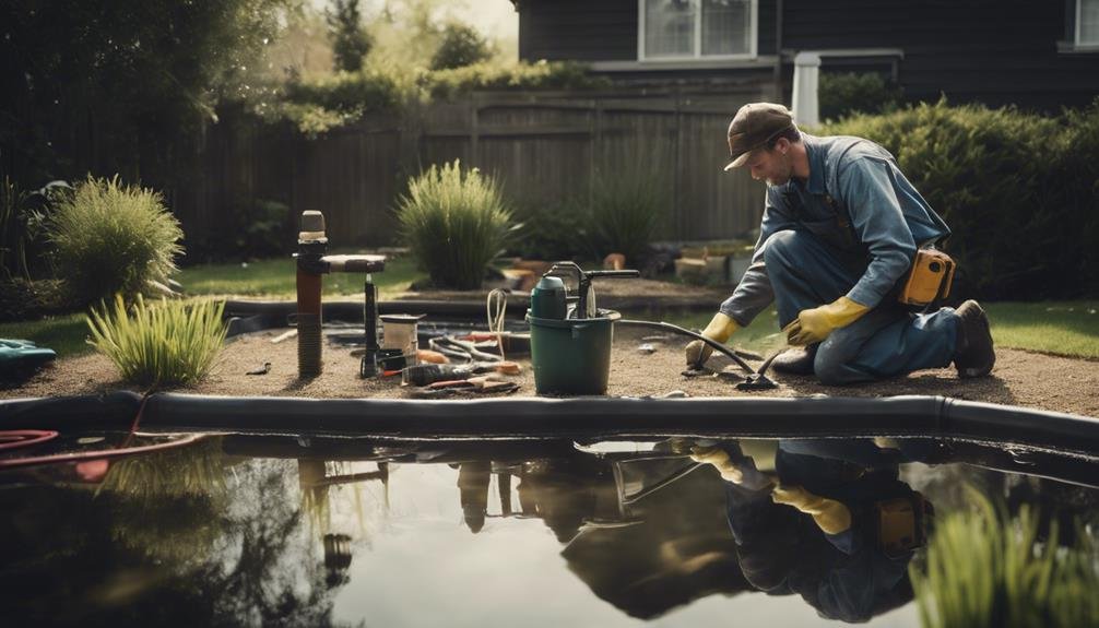 diy pond leak repair