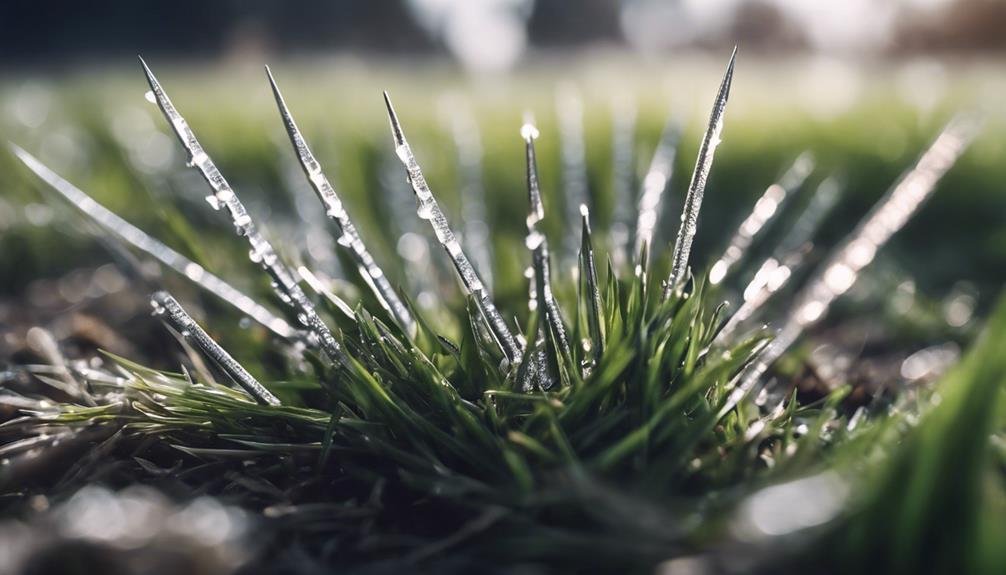 improving lawn with spikes