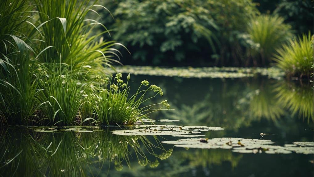 lush green grasses sway