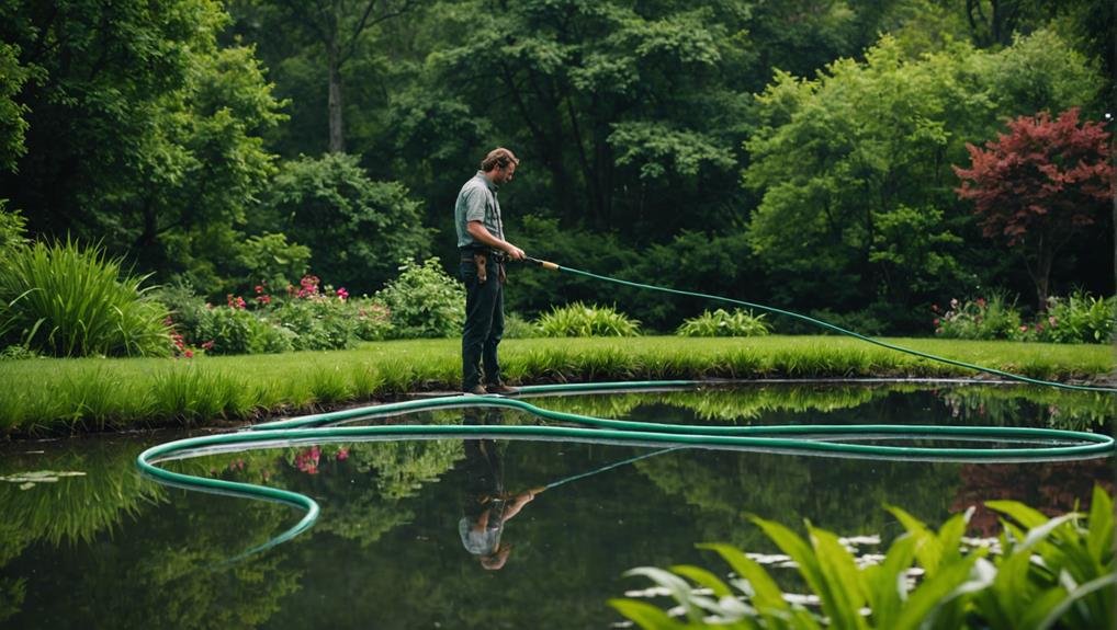 maintain pond water quality