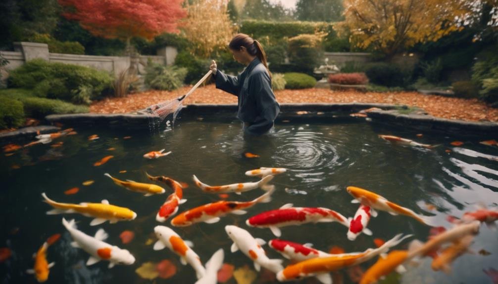 maintaining koi ponds seasonally