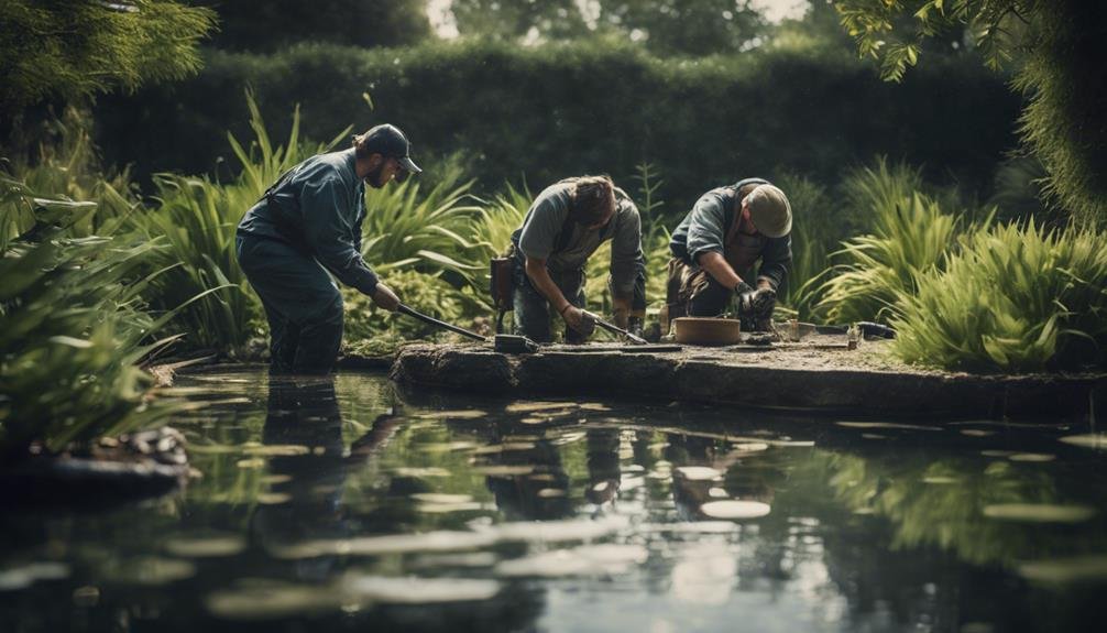 repairing leaks in ponds