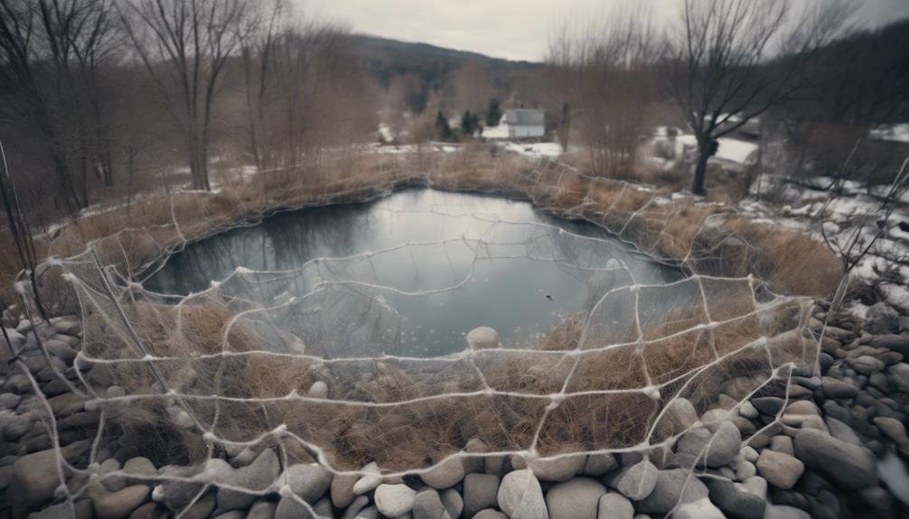 tending to fishing nets