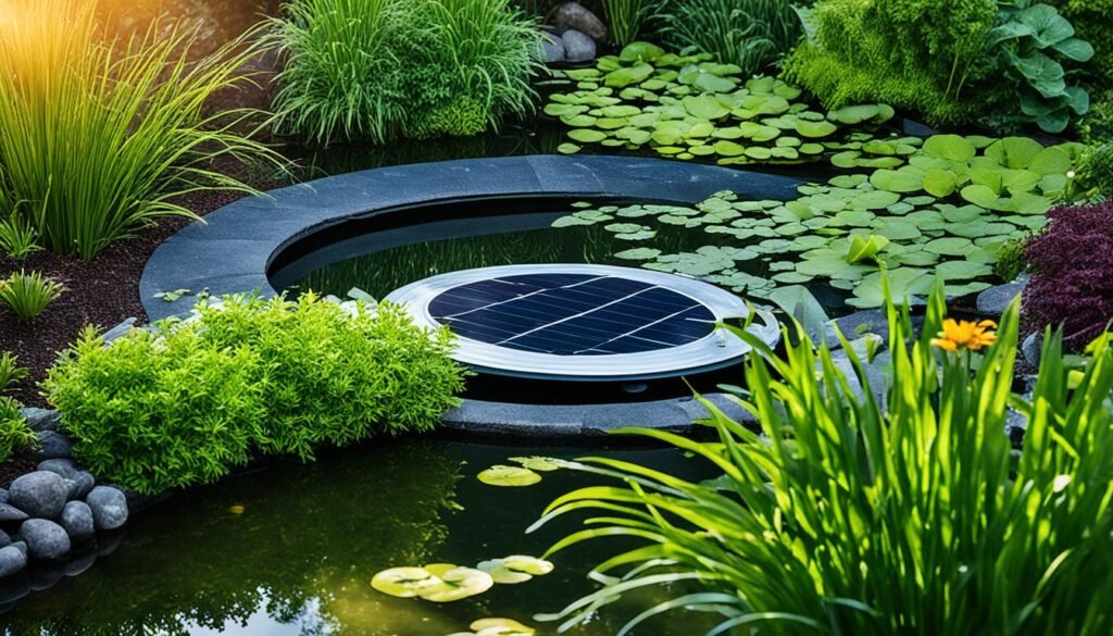 Sustainable pond aeration and filtration