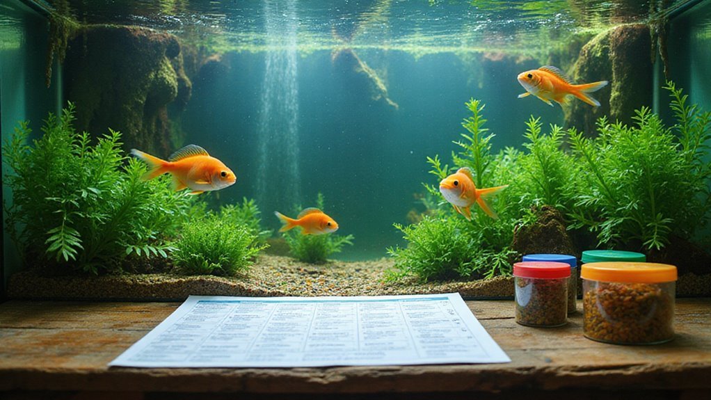proper fish feeding schedule