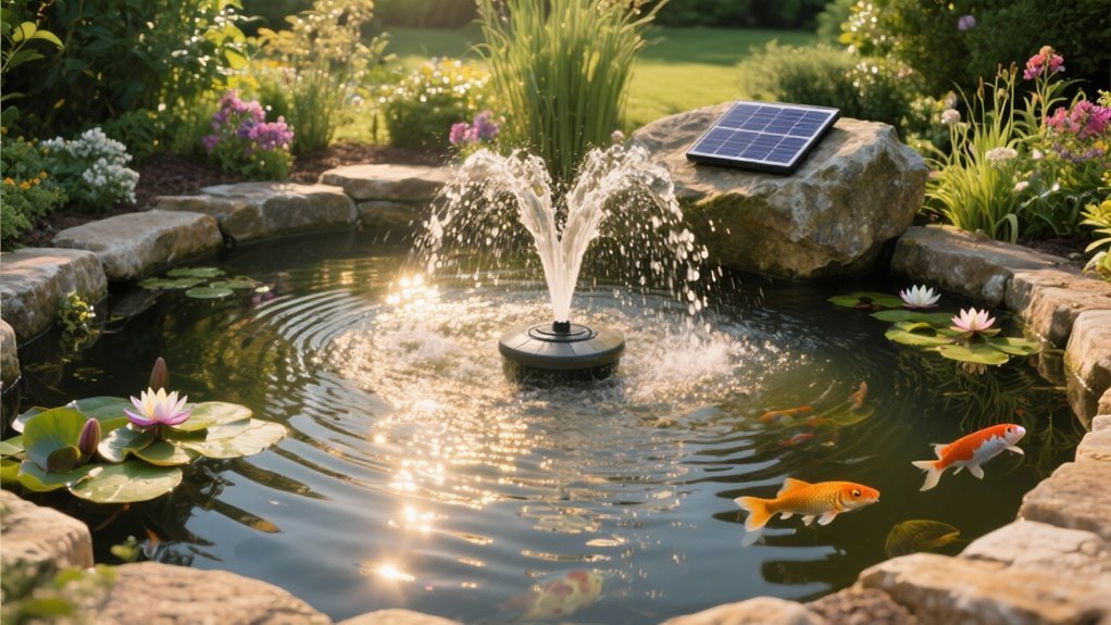 solar fountain pond factors