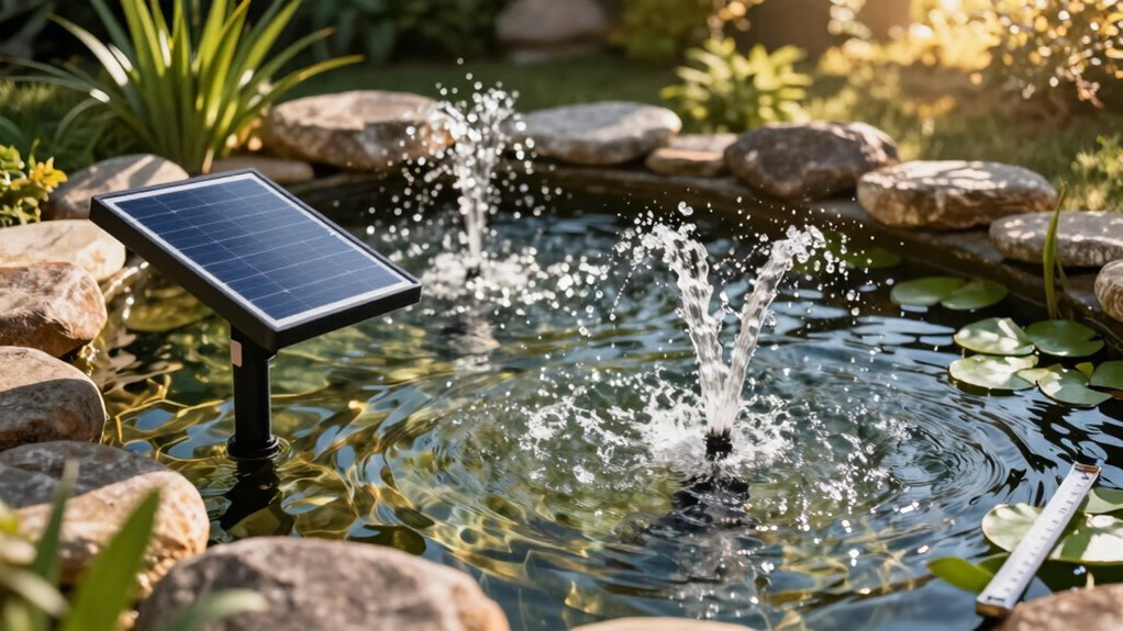 solar fountain performance considerations